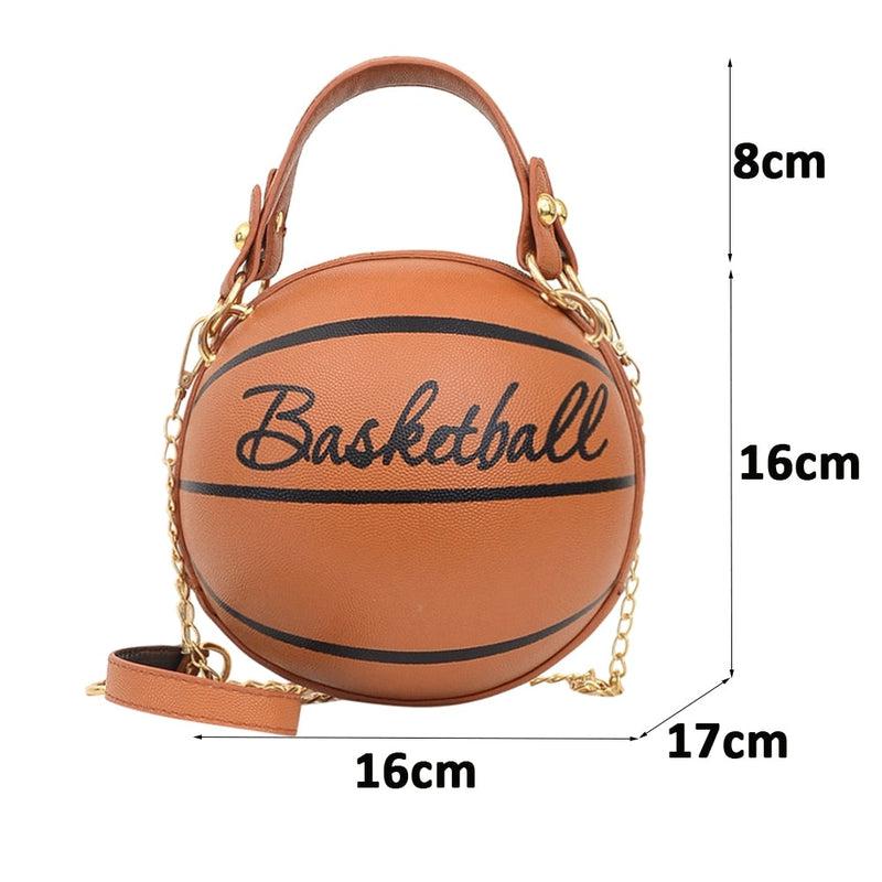 Stylish Basketball Crossbody Bag Creations | High-Quality Leather | Multi-Purpose Chain Strap | Ideal for Teens